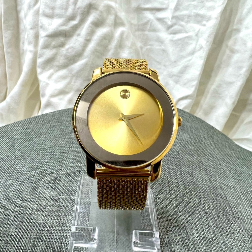 Stainless Steel Fashionable Simple Watch With Mesh Strap, Classic Waterproof. - Picture 2 of 10